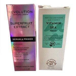 Skincare Serum Bundle | Revolution Superfruit Serum + TOC Vitamin Sea Serum NIB